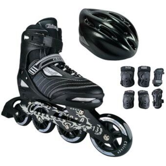 Linio Combo patines semiprofesional chicago con proteccion + casco oferta