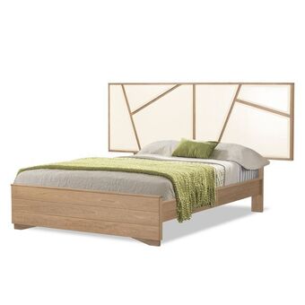 Muebles Jamar Cama doble munich off white, natural oferta