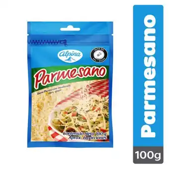 Superdroguería Olímpica Queso alpina parmesano rallado 100 g oferta