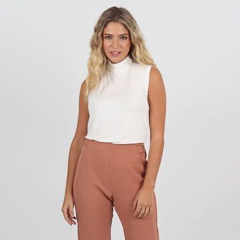 Fuera de Serie Camiseta cuello alto manga sisa oferta