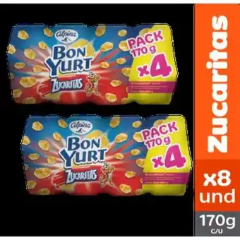 Linio Bon yurt zucaritas 169gr x8 oferta