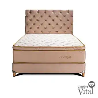 Olímpica Combo colchón ortopédico astoria 120 x 190 cm con espaldar oferta