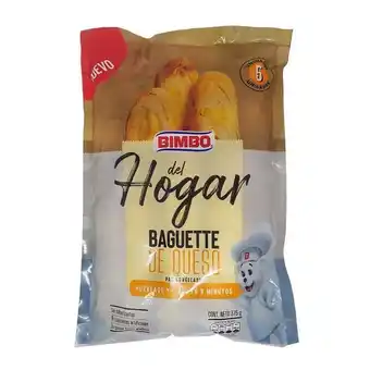 Carulla Baguette queso x 5 unds bimbo 375 gr oferta
