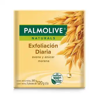 Merqueo Jabón palmolive avena y azúcar morena barra 120g x 3und oferta