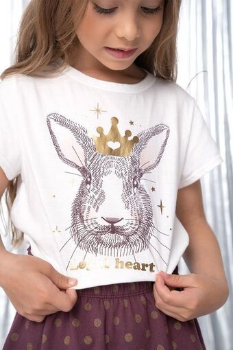 Pacífika Camiseta manga corta marfil oferta