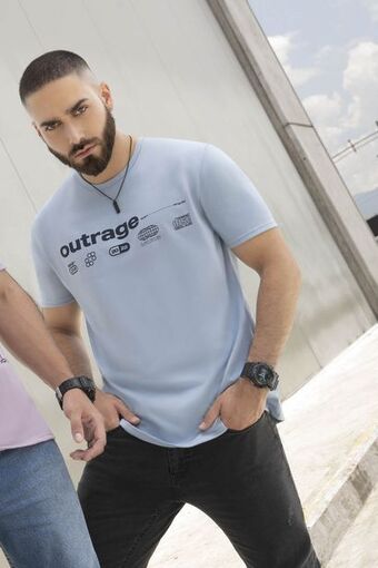 Pacífika Camiseta manga corta azul oferta