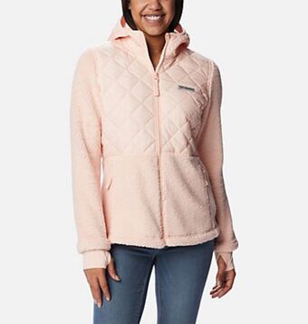 Columbia Forro polar con capucha crested peak™ para mujer oferta