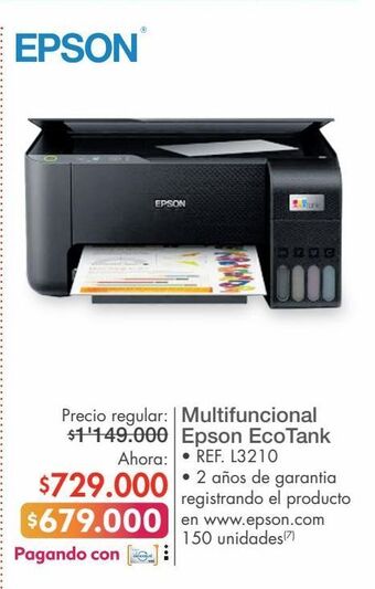 Metro Impresora multifuncional epson oferta