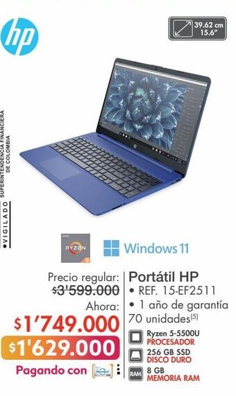 Metro Computador portátil hp oferta
