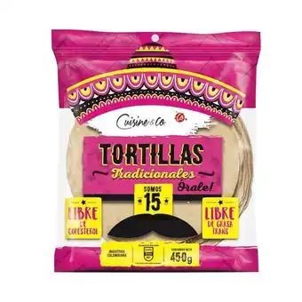 Jumbo Tortillas tradicionales cuisine&co x15 und x450g oferta