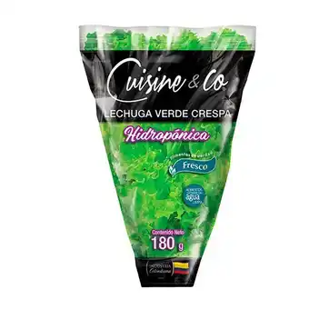 Jumbo Lechuga cuisine&co verde crespa hidropónica x180gr oferta