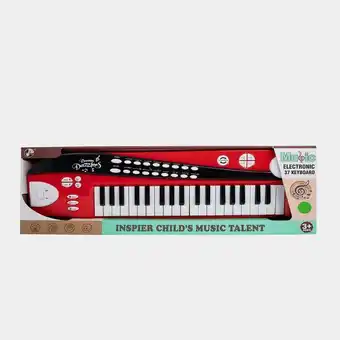 Panamericana Teclado electrónico infantil 37 teclados rojo con negro oferta
