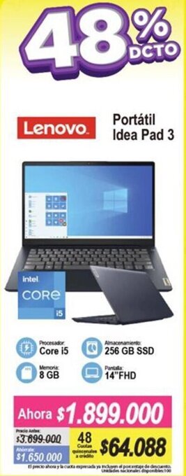 Alkomprar Lenovo Portátil Idea Pad 3 oferta