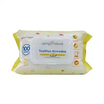 Cruz verde Toallitas húmedas spring natural con extracto de manzanilla paquete x 100 oferta