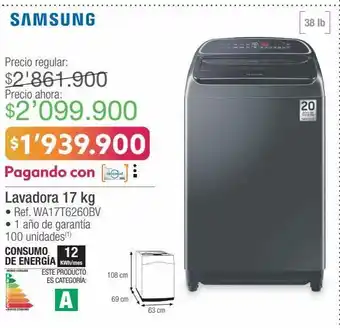 Jumbo Lavadora 17 kg oferta