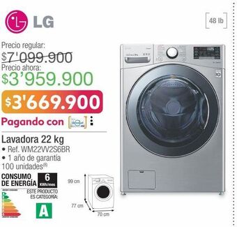 Jumbo Lavadora 22 kg oferta