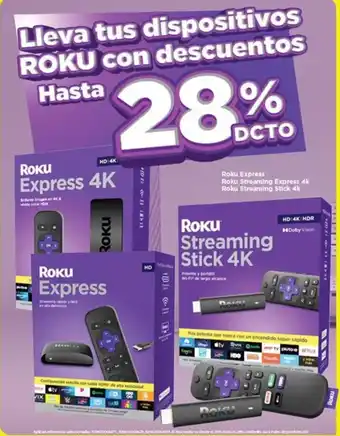 Alkomprar LLeva tus Dispositivos ROKU con Descuentos Hasta oferta