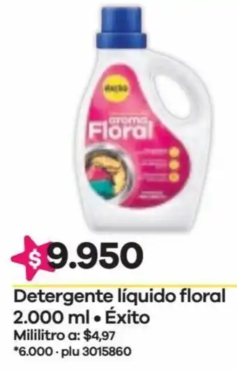Éxito Detergente Líquido Floral 2000ml Éxito oferta