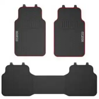 Falabella Tapetes para carro goma 3 piezas sparco spf500rd oferta