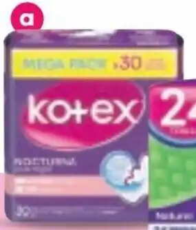 Éxito Kotex Toallas Higiénicas Nocturna Tela Paquete 30 Unidades oferta