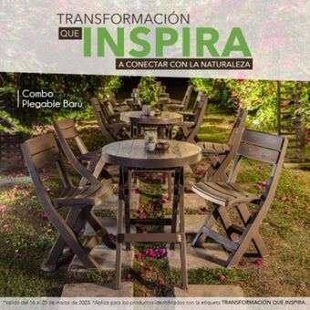 Rimax Combo plegable barú (mesa redonda + 2 sillas) oferta