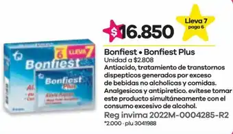 Éxito Bonfiest Plus oferta