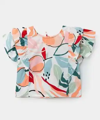 Polito Blusa corta para niña en popelina color fresa oferta