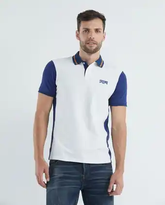 Chevignon Camiseta de hombre tipo polo, slim fit manga corta - bloque de color oferta