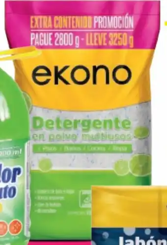Éxito Ekono Detergente Polvo Limón oferta