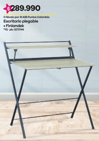 Éxito Escritorio Plegable Finlandek oferta