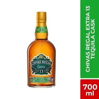 Carulla Whisky 13 años extra tequila chivas regal 700 ml oferta