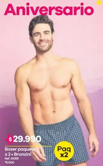 Éxito Boxer Paquete x 2 Bronzini oferta