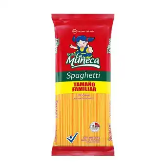 Superdroguería Olímpica Pastas la muñeca spaghetti tamaño familiar 1 kg oferta