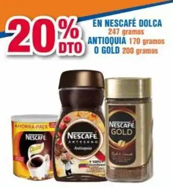 Alkosto En Nescafé Dolca 247g, Antiquia 170g o Gold 20g oferta