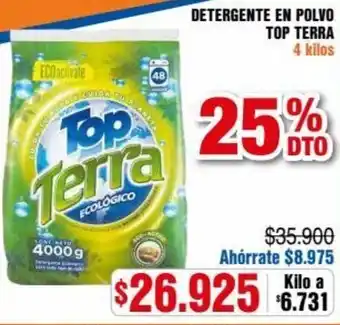 Alkosto Detergente en Polvo Top Terra 5kg oferta
