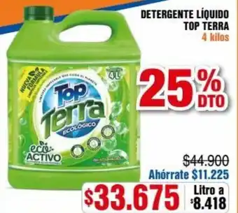 Alkosto Detergente Líquido Top Terra 4kg oferta