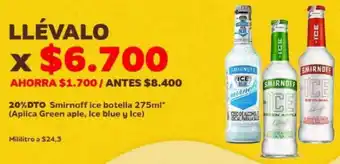 Oxxo Smirnoff Ice Botella 275ml oferta