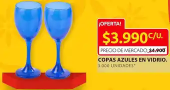 Ara Copas Azules en Vidrio 3000unid oferta