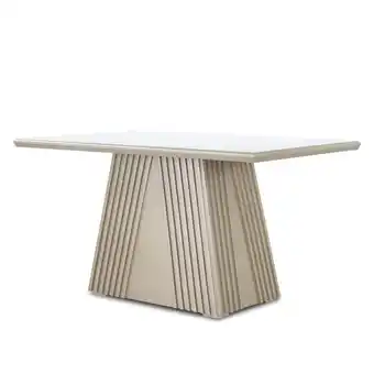 Muebles Jamar Base comedor 4 puestos jansen champaña, ultraglass oferta