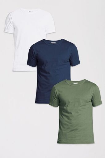 Pacífika Camiseta x 3 manga corta multicolor oferta