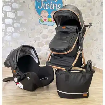 Éxito Coche moises cynebaby (el moises se dobla a la mitad) con portabebe negro oferta