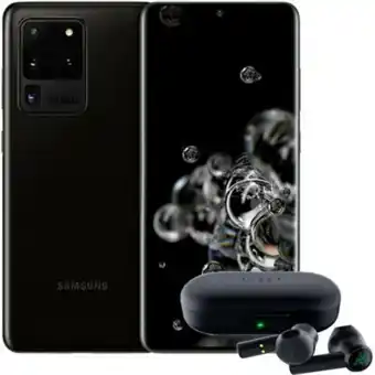Linio Samsung galaxy s20 ultra 5g 12+128gb sm-g988u1-negro+audífonos oferta
