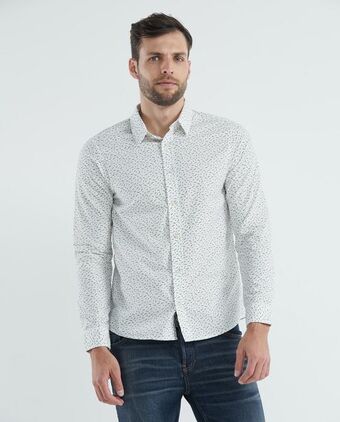 Chevignon Camisa de hombre, slim fit manga larga - mini print oferta