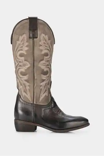 Vélez Botas caña larga savona de cuero para mujer silueta tipo western oferta
