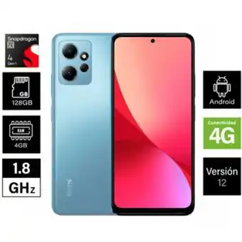 Linio Celular xiaomi redmi note 12 4g 128gb / 4ram / azul oferta