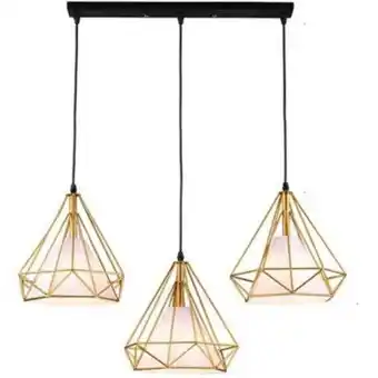 Linio Lámpara de techo colgantes 3 cabezas diamantes vara largo ø25cm oferta