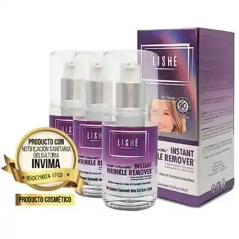 Linio Gel cosmético reductor líneas de expresión - lishé 3 frascos 15 ml oferta