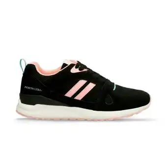 Tenis deportivos negro-rosa north star farell hugo mujer