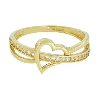 Kevin's Joyeros Anillo en oro amarillo de 18 kilates, con zircones oferta