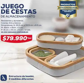 Tiendas D1 Juego de Cestas oferta